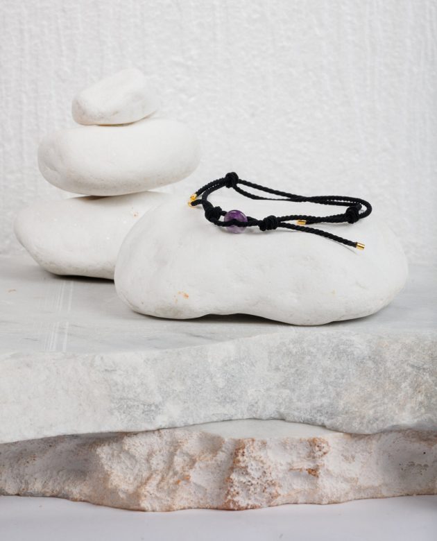 κολάρο γάτας με αμέθυστο για τη λαιμαργία