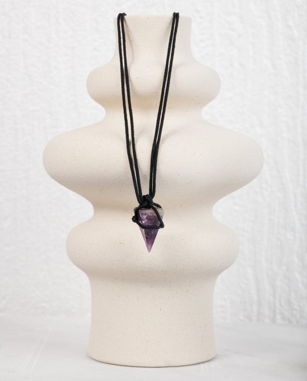 μενταγιόν για κηδεμόνα με αμέθυστο για τη λαιμαργία