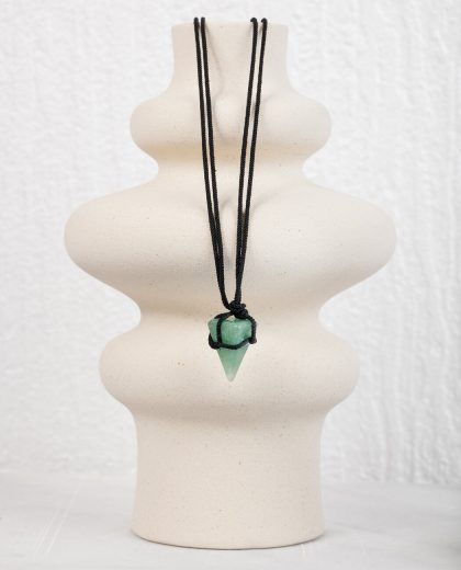 μενταγιόν κηδεμόνα με πράσινη αβεντουρίνηγια για να καταπραΰνει την επιθετικότητα